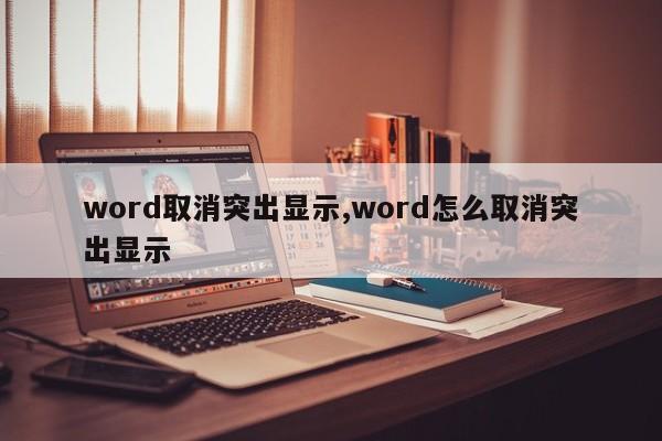 word取消突出显示,word怎么取消突出显示