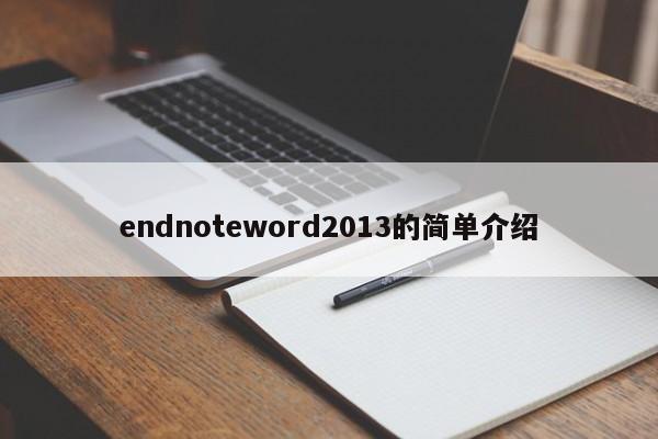 endnoteword2013的简单介绍