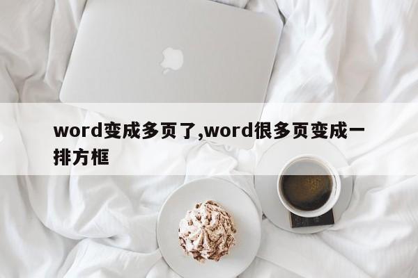 word变成多页了,word很多页变成一排方框