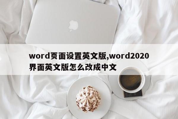 word页面设置英文版,word2020界面英文版怎么改成中文