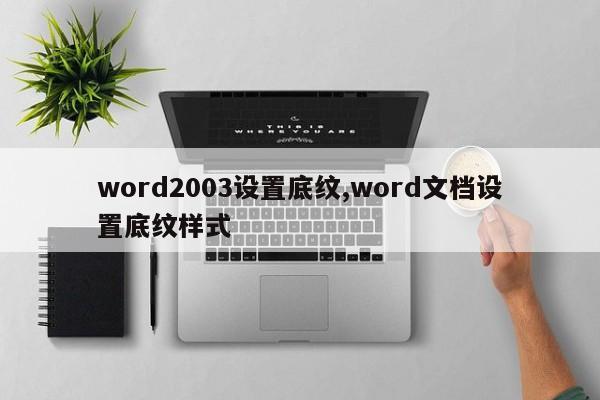 word2003设置底纹,word文档设置底纹样式