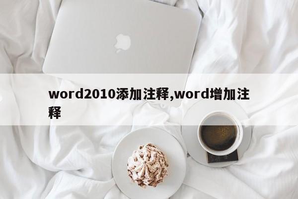 word2010添加注释,word增加注释