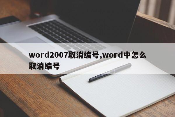 word2007取消编号,word中怎么取消编号